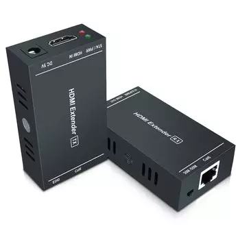 Достигните высокой четкости несжатого HDMI-удлинителя по одному передатчику до 164 футов. Поддерживается передача EDID и POC. 1080p@60Гц, 3D, чёрный