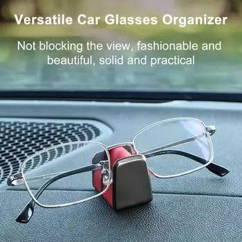 Доступ к зажиму для автомобильных очков Удобное хранение одной рукой Легкие очки с зажимом для четкого обзора в автомобиле чёрный