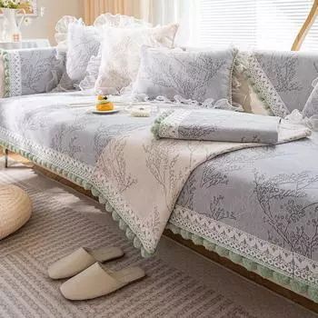 Доступная роскошная стильная диванная подушка из синели, четыре сезона, универсальные подушки для сидений, модные нескользящие чехлы на спинку дивана, полотенце 70*70cm