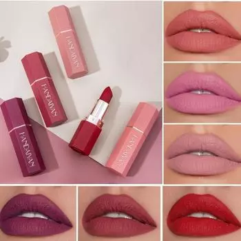 Доступны 6 цветов, матовая помада, долговечная увлажняющая помада для губ, румяна 06#