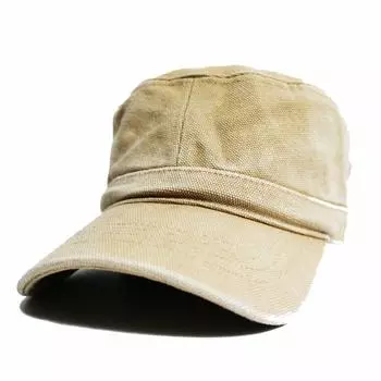 Доступны большие размеры Материал холста Рабочая кепка Тяжелая парусина Маленькая кепка Винтажная состаренная кепка [Grace] БЕСПЛАТНО/Бежевый