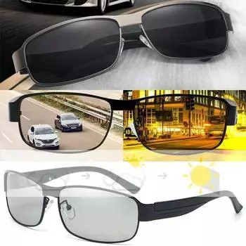 Доступны модные квадратные фотохромные очки с плоским верхом, стильные спортивные очки для вождения автомобиля, бега, отпуска, путешествий и рыбалки