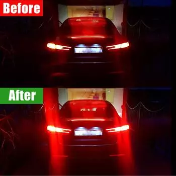 Доступные 1157 светодиодных лампочек для стоп-сигнала 12 В 66SMD, мигающие светодиодные лампы для замены лампочек для автомобиля, прицепа, лодки, 2 шт. красный