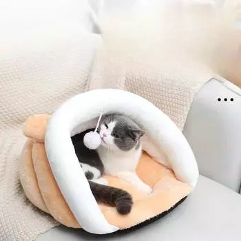 Доступные вольеры для домашних животных вольеры для кошек лежаки для кошек домики для кошек домики для кошек полузакрытые вольеры для домашних животных на все времена года съемные и моющиеся осенью и зимой S size earless model