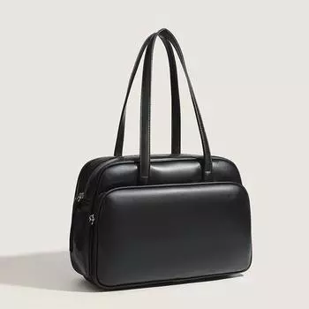 Досуг Большая вместимость Мягкая кожаная сумка для малышей Женская сумка через плечо для коротких деловых поездок Повседневная сумка для багажа 2 цвета