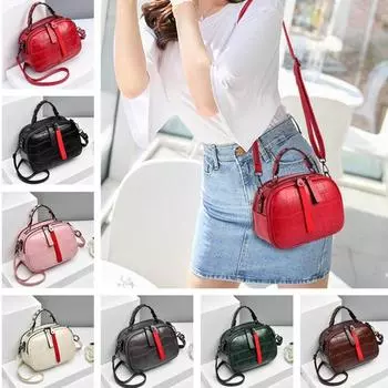 Досуг, Искусственная кожа, Курьерская почта, Женщины, Сумки на ремне, Контрастный цвет, Молния, Решетка, Сумки через плечо 21cm*9cm*15cm бежевый