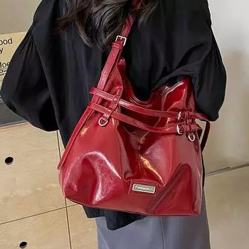 Досуг Мягкий ПУ Большой емкости сумки женские новые популярные универсальные сумки через плечо элегантные дорожные сумки на одно плечо