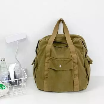 Досуг Спорт Классический Стиль Ретро Повседневный Рюкзаки Твердые Молнии Холщовые Прочные Сумки Через Плечо для Унисекс бежевый