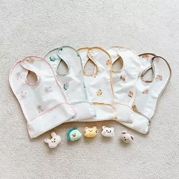 Dottu Dot baby нагрудник Animal Friends водонепроницаемое постельное белье для детского питания, Baby Bunny_waterproof нагрудник, 1 шт., 1 шт.