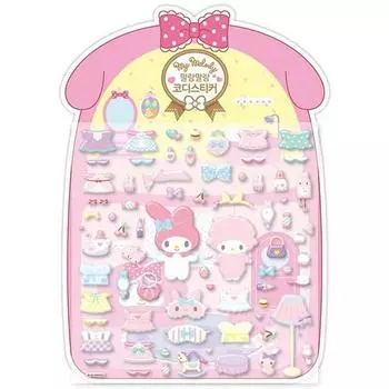 [Dotty Dog] Софт-координационная наклейка My Melody, популярный персонаж в Корее