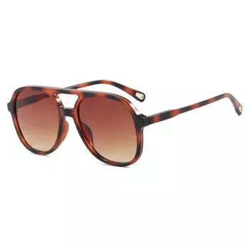 Double Beam Toad Sunglasses Retro Sunglasses Men And Women Driving Sunglasses As shown in the picture