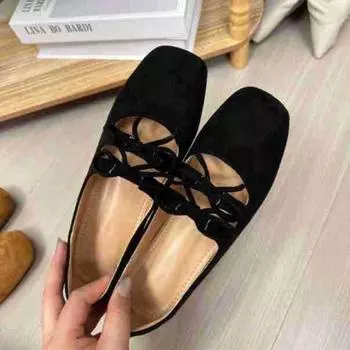Double bow light mouth single shoes women s autumn new products small inner height increase thick heel square head retro Mary Jane shoes 34