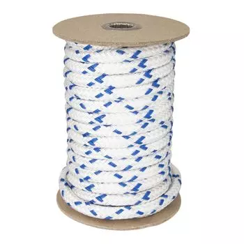 Double braided rope with blue 10M bobbin winding stitching, roll, thickness 10mm,