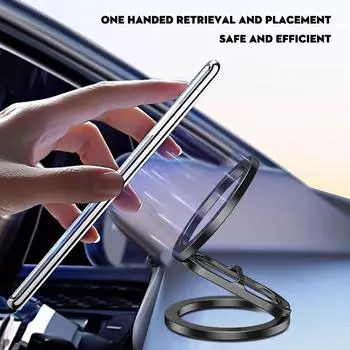 Double Double-sided Magnetic Car Stand Multi-functional Car Folding Magnetic Mount Navigation Stand Car Dashboard Phon Z3L0