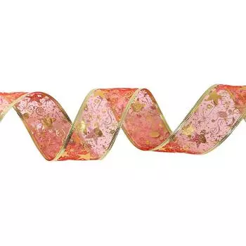 Double Elegant Yards Layered Christmas Ribbon In Red Gold And Silver Gifts For Red Ribbon