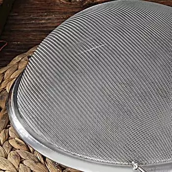Double Handle Fine Mesh Strainer Basket Stainless Steel 16cm