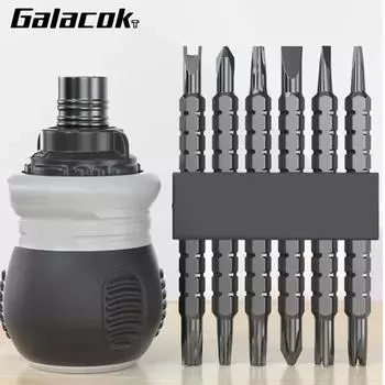 Double-head Screwdriver Ratchet Screwdriver Set Slotted Household Tool Multi-function Magnetic Screwdriver Telescopic Labor