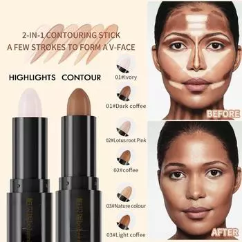 Двойная головка Sleeper Silkworm Shadow Stick Водостойкий натуральный стереоскопический хайлайтер для придания яркости и стойкой фиксации Студенческая модная женская косметика