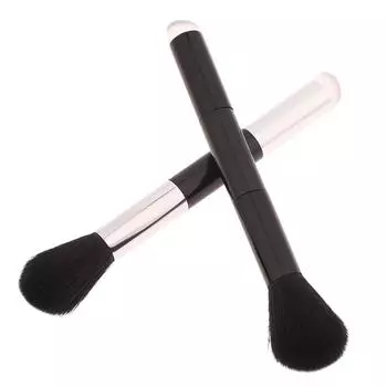 Двусторонние силиконовые кисти для ногтей, ручки для ногтей, гель для ногтей, пылеудаляющие инструменты для самостоятельного маникюра, легко наносимые пигментные напальчники чёрный