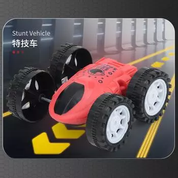 Double Inertia Double-Sided Stunt Car, Sliding 360 Degrees Steering Dump Car, Children S Drop-Resistant Boy Toy Car