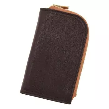 Double Key Case [Porter] 129-06014 Brown/Orange