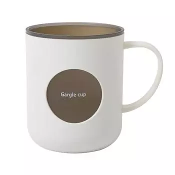 Double Layer Bathroom Tumbler Cup with Handle Cute Unbreakable Tooth Brushing Cup for Household