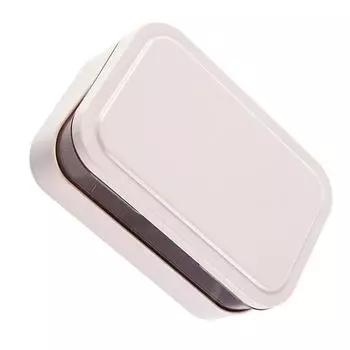 Double Layer Drain Soap Holder ABS Smooth Polishing Strong Bearing Bathroom Kitchen Travel Portable Soap Dish Box