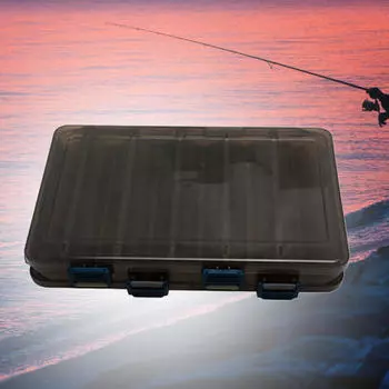 Double Layer Fishing Tackle Box Accessories Organizer Multifunctional Fly S