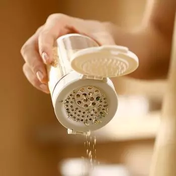 Double-Lid Zoned Large-Opening Design Seasoning Pot