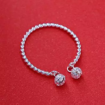 Double palace bell bracelet, one step at a time, think about niche high-end women s twisted line bell bracelet, antique accessories for girlfriends