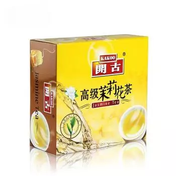 Double Piece 100 пакетиков Премиум Жасминового чая Двойной пакетик чая 220г