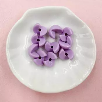 Double Pinyin 10Pcs 10*12.7mm Solid Color Acrylic Handmade Accessories Loose Beads Fashion DIY For Key Chain Bracelets beads фиолетовый