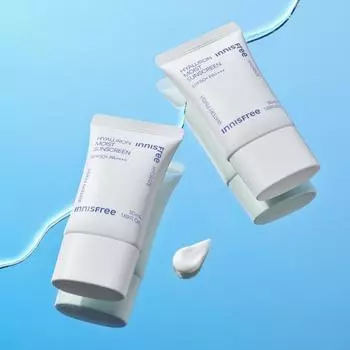 [Double Planning] Innisfree Hyaluronic Moisture Sun Cream SPF 50+ PA++++ 50 мл, 2 шт., корейская косметика