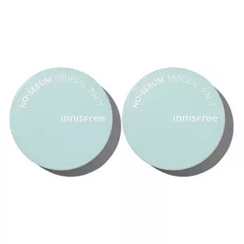 [Double Planning] Innisfree No Sebum Mineral Pact 8.5g+8.5g, корейская косметика
