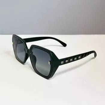 Double Ring Advanced Sensitive Polarized Sunglasses Driving Driving Sunglasses Large Frame Uv Protection Glasses темно-зеленого