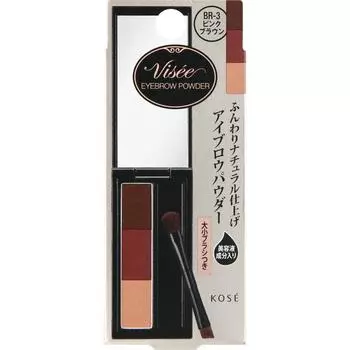 Double Seriche Kose Y Seriche Eye Flower BR 3 Розовый Коричневый 3г