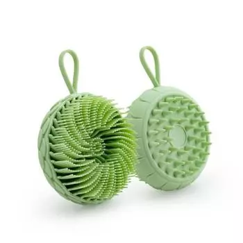 Double Side Bath Scalp Massage Brush Lotus Shape Shower Brush Soft Hair Washing Comb Spa