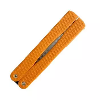 Double Side Grindstone 400/600 Grit Foldable Sharpener Grinding Tools Garden Tools Diamond Orange
