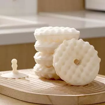 Double-side Suction Cup Sponge Cleaning Brush Detachable Kitchen Dishwashing Sponge Housework Cleaning Scouring Pad Clean Tool