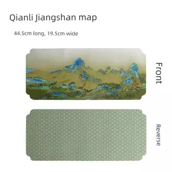 Double-Sided and Water-Absorbing Chinese Thermal Insulation Fabric Coaster Tea Mat Qianli Jiangshan A