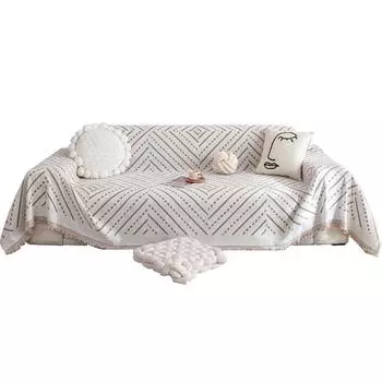 Double-sided Chenille Four-season Universal Sofa Towel Pujiang Simple Ins Style Sofa Cushion All-inclusive Universal Sofa Cover 180*130cm