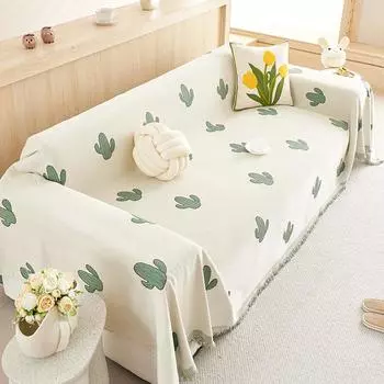 Double-Sided Chenille Sofa Towel Non-Slip Dustproof Four Seasons Universal Cover Cloth All-Inclusive High Sense Sofa Cover 180*130cm