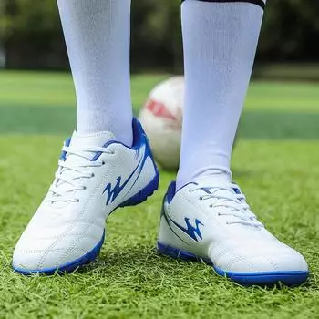 Double Star Football Shoes Training Shoes Short Nails TF Boys Girls Adults Adolescents Primary and Secondary School Students Special Football Equipm 27