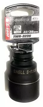 Double Wrench Socket Drive Double Socket Hexagon S-tool 3236 Angle 12.7mm (1/2”) TWR-3236