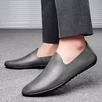 Doudou shoes 2025 new thin breathable single layer first layer cowhide men s shoes soft sole soft leather leathershoes 38