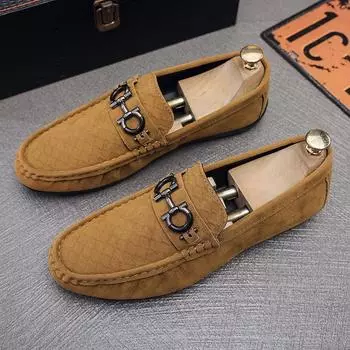 Doudou shoes men s 2025 autumn new one-pedal foot cover lazy casual loafer shoes men s explosion 39