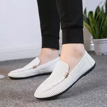 Doudou shoes men s autumn 2025 new Korean version cloth shoes men s shoes trendy board shoes one pedal casual shoes lazy shoes 38