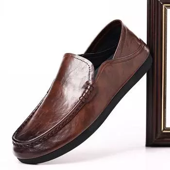 Doudou shoes men s lazy one-pedal casual Rafe shoes 2025 summer hand-scratched retro trendy shoes factory direct sales 38