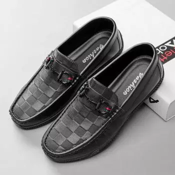 Doudou shoes men s popular men s shoes British casual loafers live broadcast high-end leather shoes lazy shoes 39