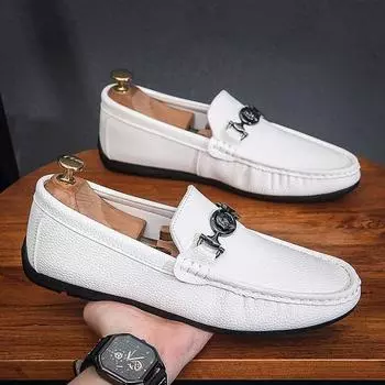 Doudou shoes men s shoes 2024 summer new casual lazy one pedal soft-soled Doudou shoes driving casual shoes men s shoes 39